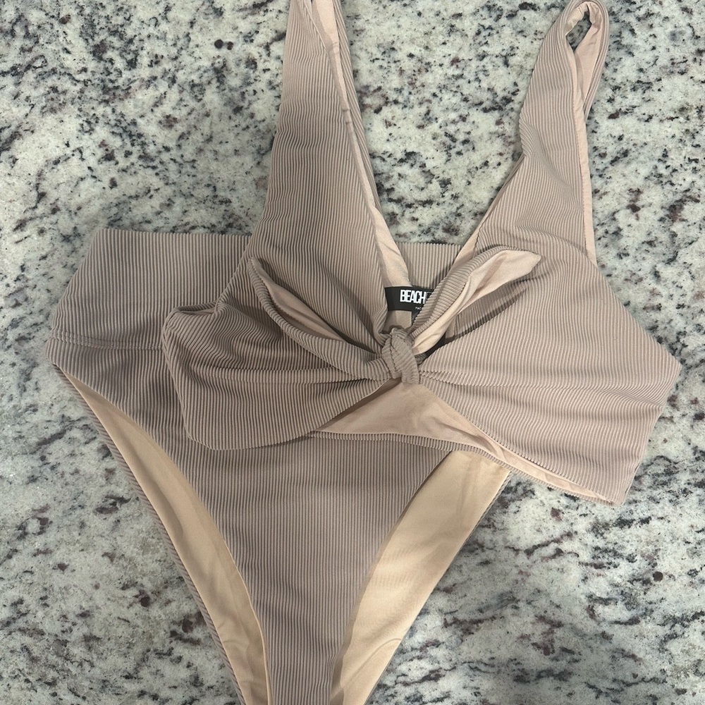 Beach Riot Tan Bikini Set